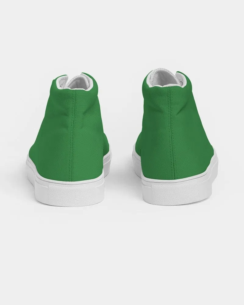 Shaded Green High-Top Canvas Sneakers | Men's | C75M0Y100K30