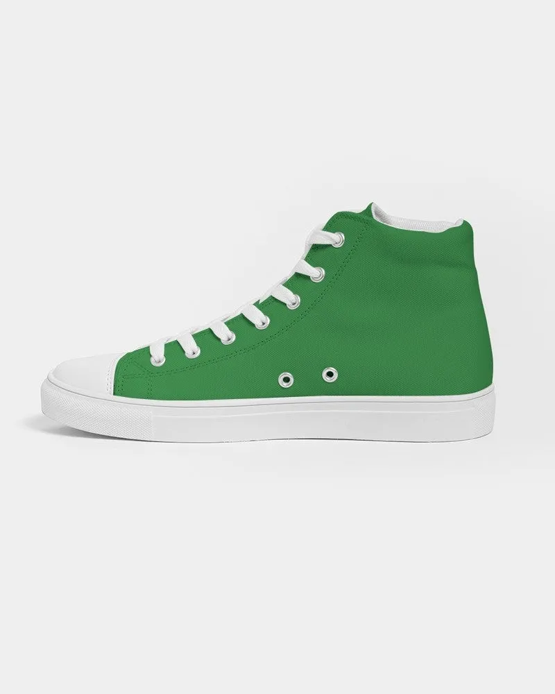 Shaded Green High-Top Canvas Sneakers | Men's | C75M0Y100K30