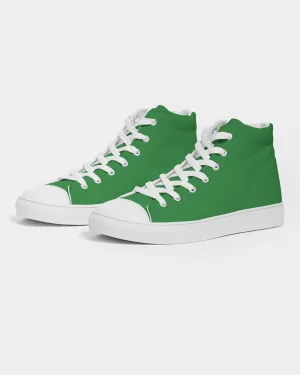 Shaded Green High-Top Canvas Sneakers | Men's | C75M0Y100K30