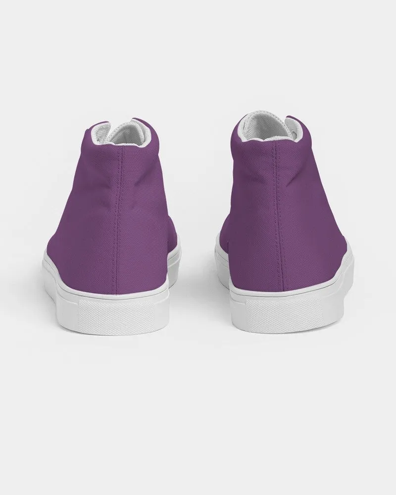 Shaded Midtone Purple High-Top Canvas Sneakers | Men's | C40M80Y0K30