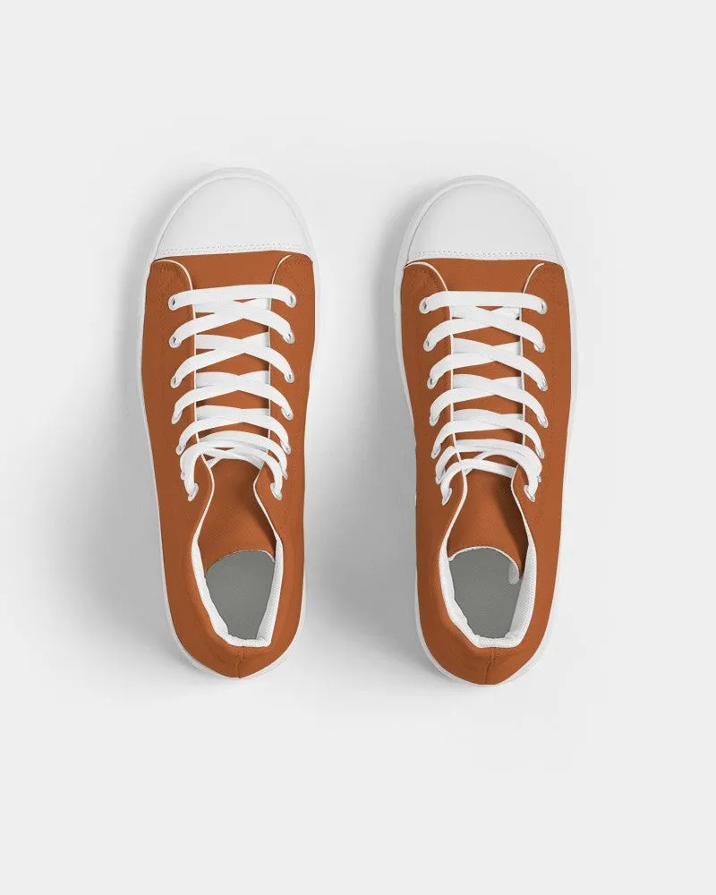 Shaded Orange High-Top Canvas Sneakers | Women's | C0M75Y100K30