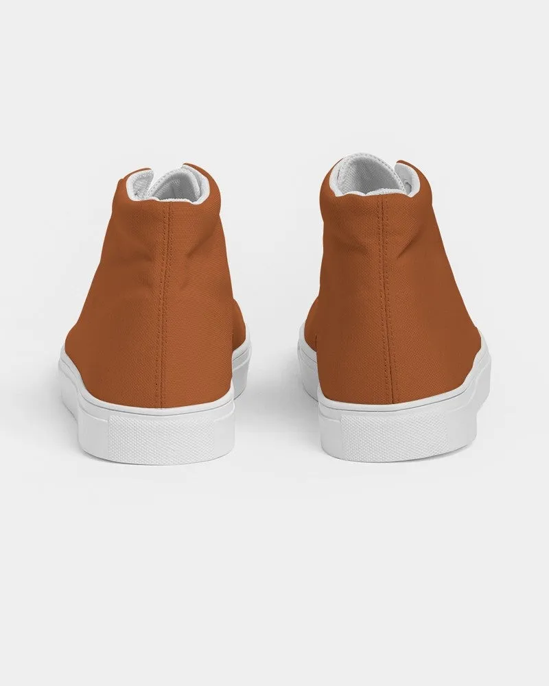 Shaded Orange High-Top Canvas Sneakers | Women's | C0M75Y100K30