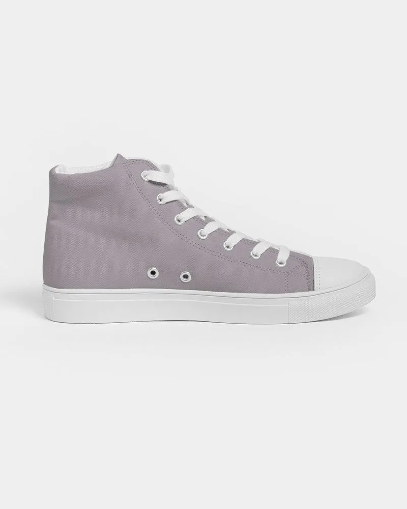 Shaded Pale Magenta Brown High-Top Canvas Sneakers | Women's | C0M10Y0K30