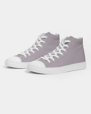 Shaded Pale Magenta Brown High-Top Canvas Sneakers | Women's | C0M10Y0K30