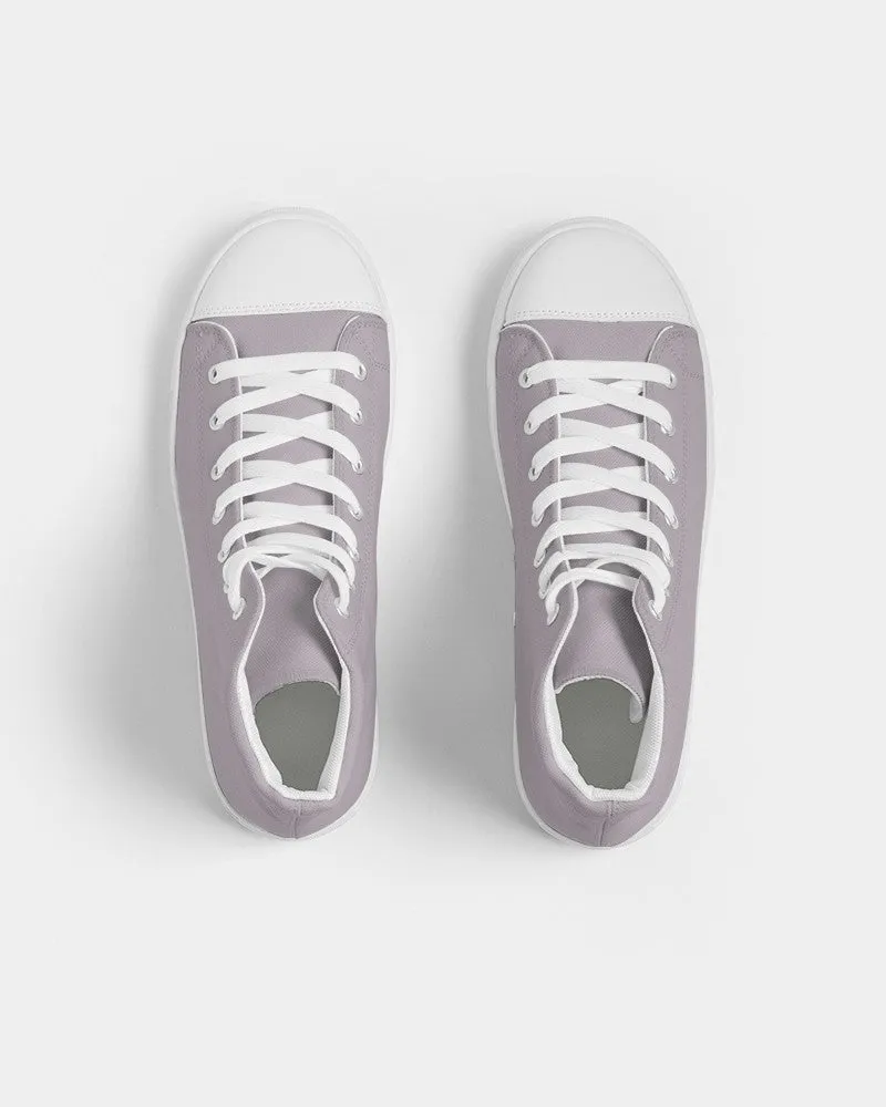 Shaded Pale Magenta Brown High-Top Canvas Sneakers | Women's | C0M10Y0K30