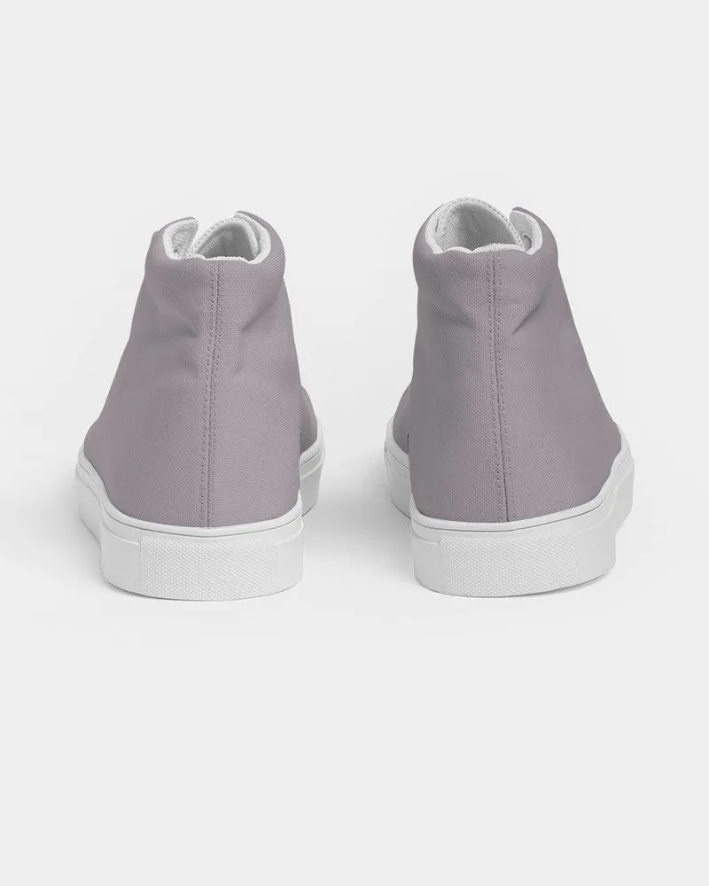 Shaded Pale Magenta Brown High-Top Canvas Sneakers | Women's | C0M10Y0K30