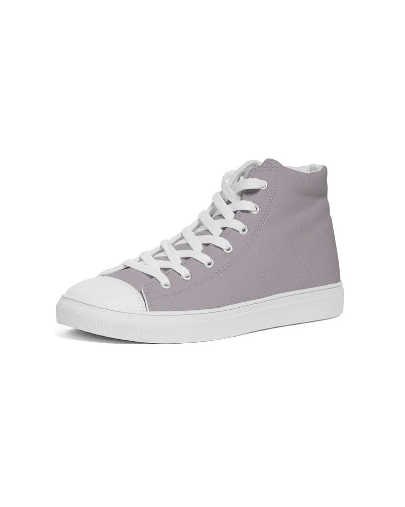 Shaded Pale Magenta Brown High-Top Canvas Sneakers | Women's | C0M10Y0K30