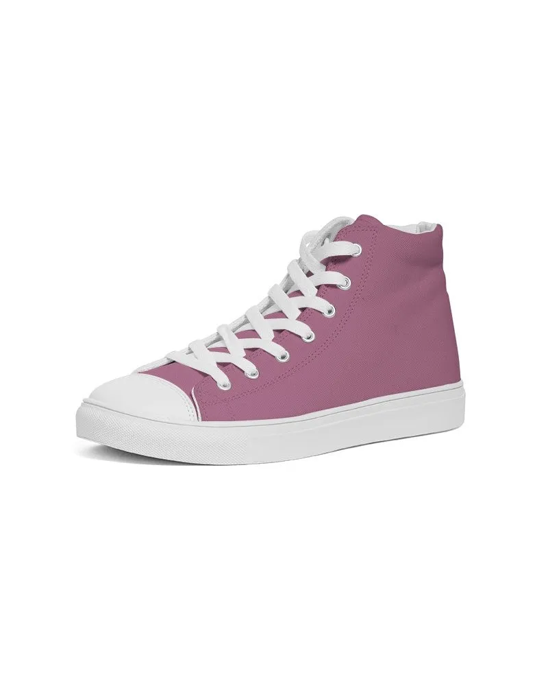 Shaded Pastel Magenta High-Top Canvas Sneakers | Men's | C0M60Y0K30