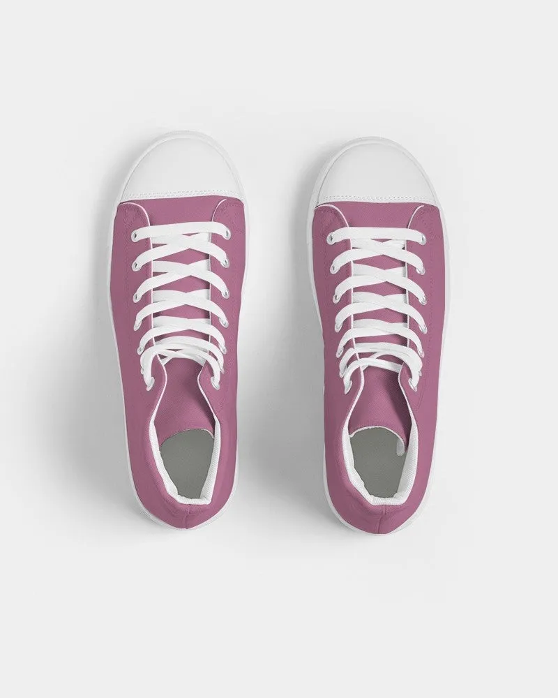 Shaded Pastel Magenta High-Top Canvas Sneakers | Men's | C0M60Y0K30