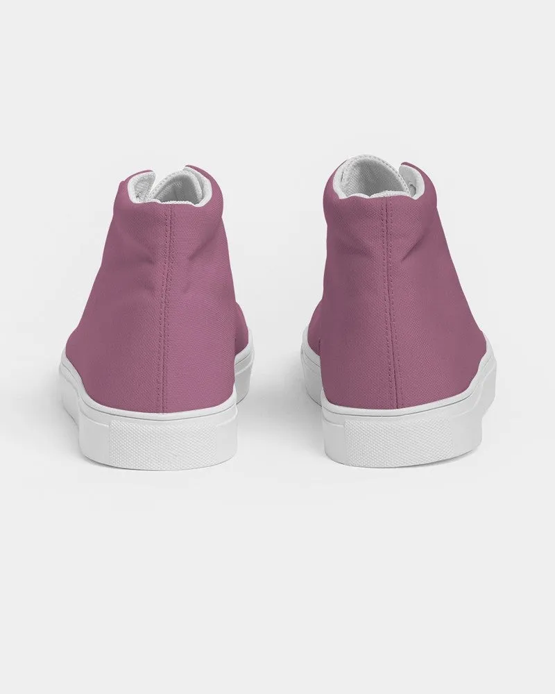 Shaded Pastel Magenta High-Top Canvas Sneakers | Men's | C0M60Y0K30