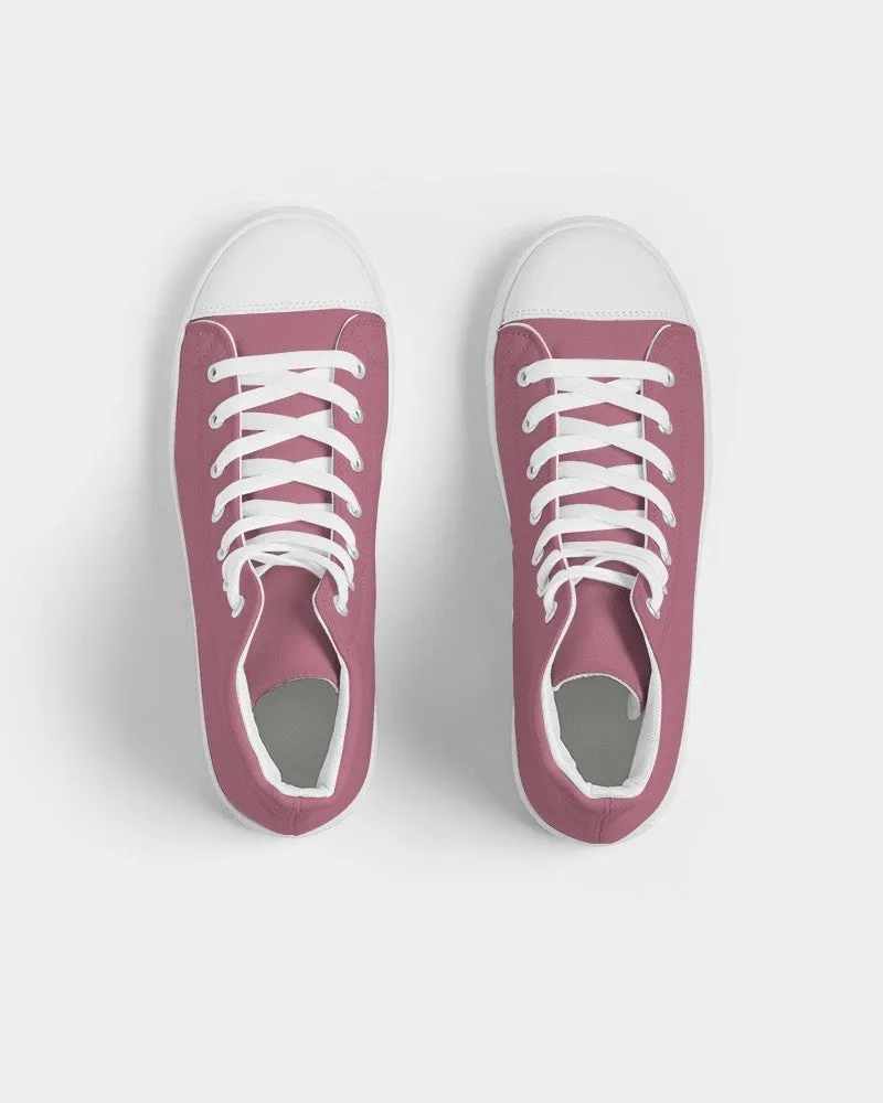 Shaded Pastel Pink High-Top Canvas Sneakers | Women's | C0M60Y15K30