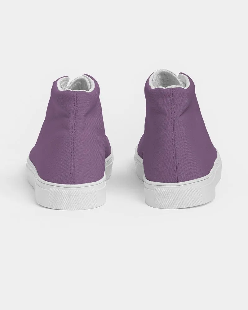 Shaded Pastel Purple High-Top Canvas Sneakers | Men's | C30M60Y0K30