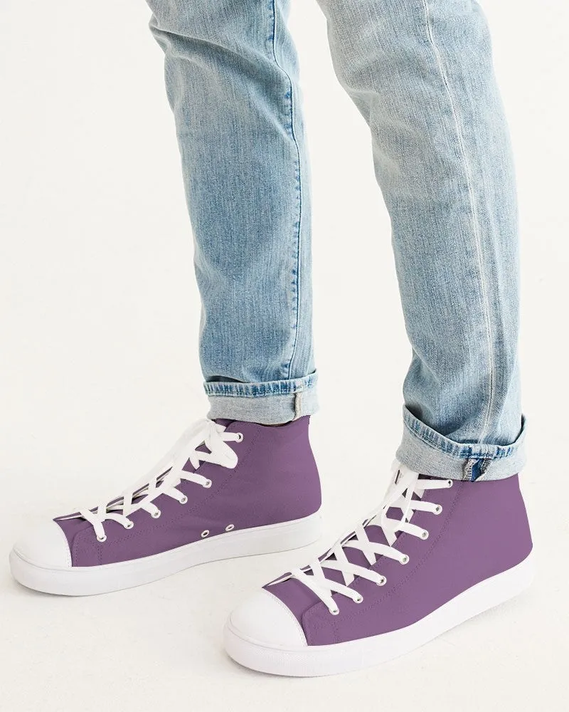 Shaded Pastel Purple High-Top Canvas Sneakers | Men's | C30M60Y0K30