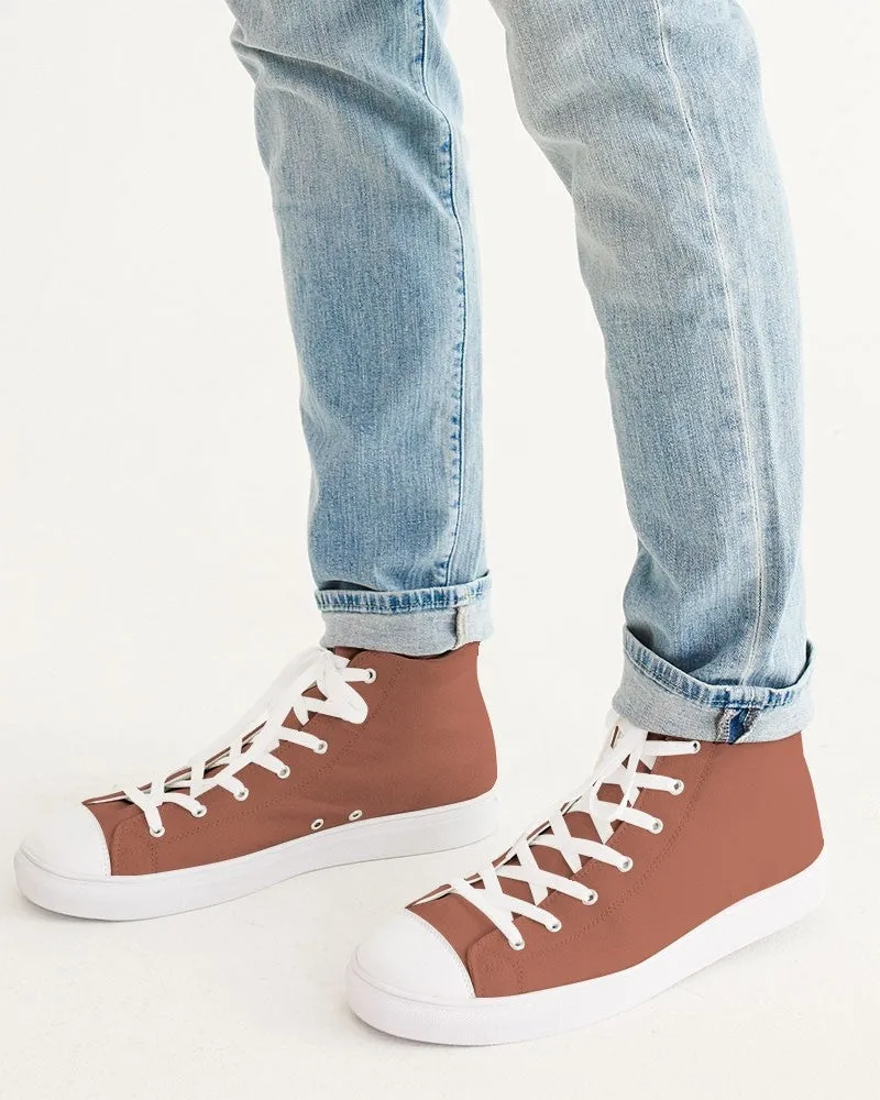 Shaded Pastel Red High-Top Canvas Sneakers | Men's | C0M60Y60K30