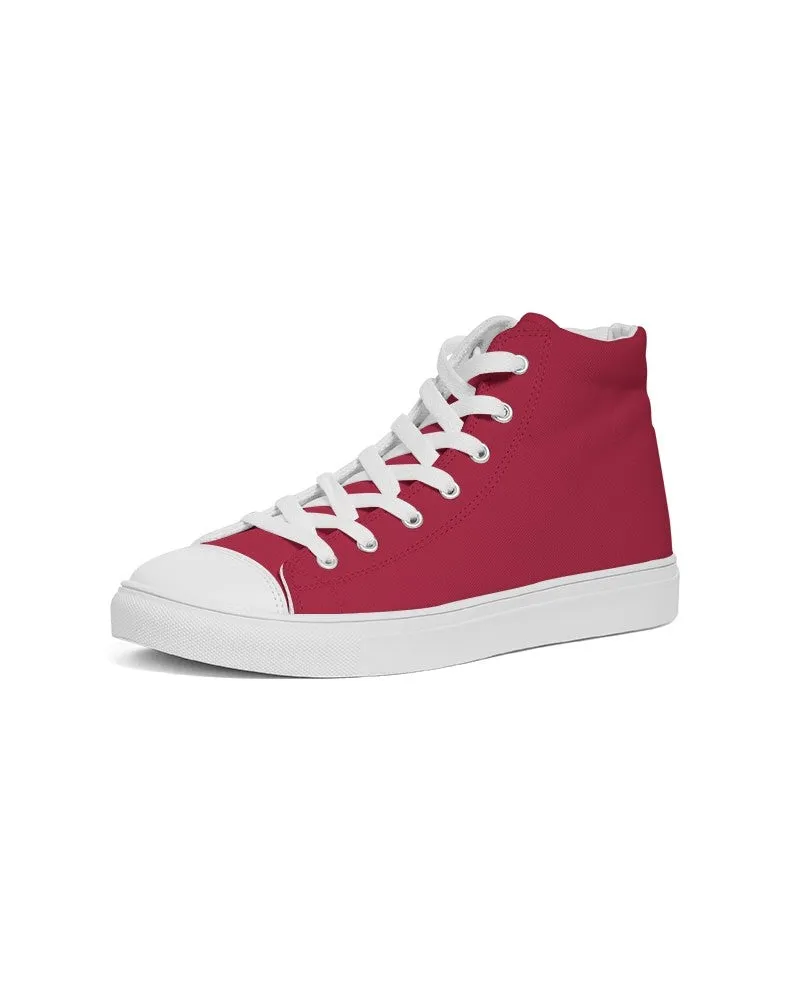 Shaded Red High-Top Canvas Sneakers | Women's | C0M100Y75K30