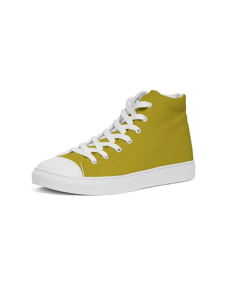 Shaded Yellow High-Top Canvas Sneakers | Men's | C0M12Y100K30