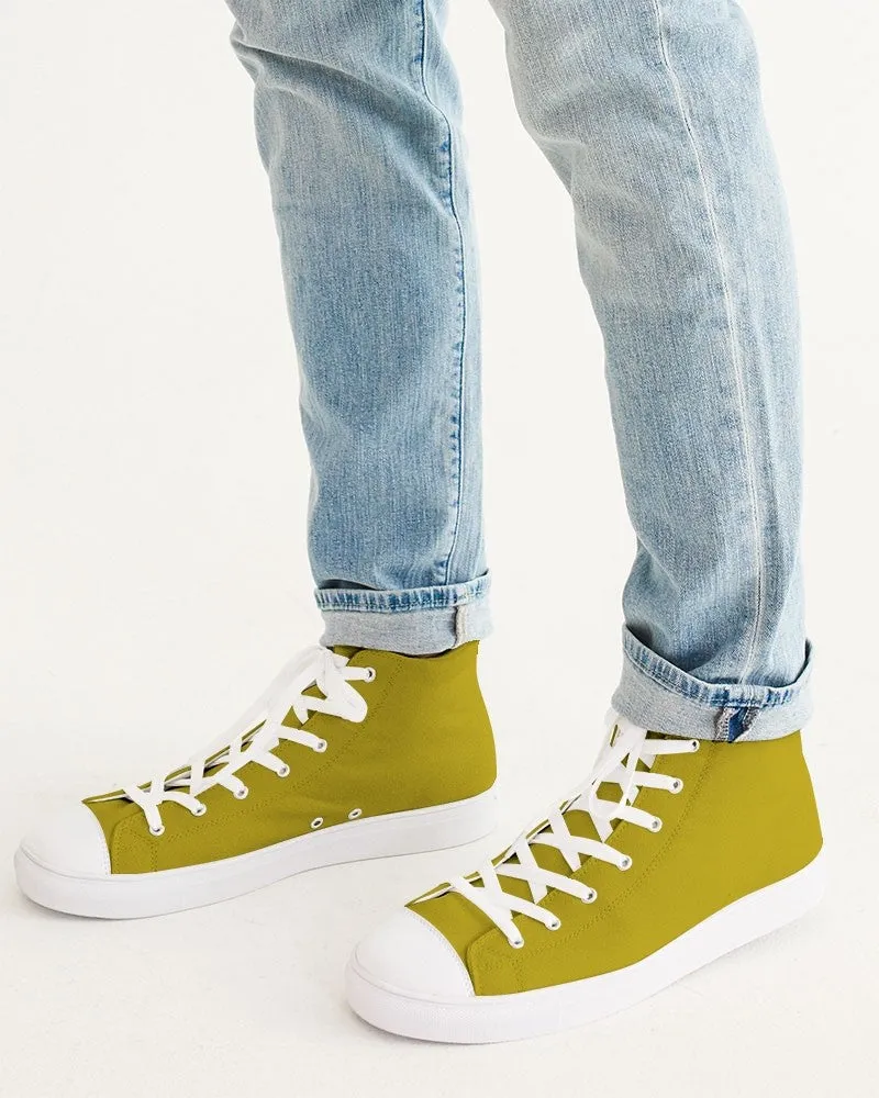 Shaded Yellow High-Top Canvas Sneakers | Men's | C0M12Y100K30