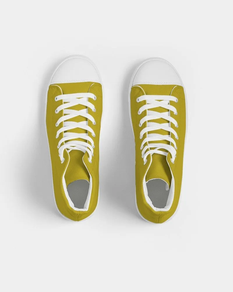 Shaded Yellow High-Top Canvas Sneakers | Men's | C0M12Y100K30