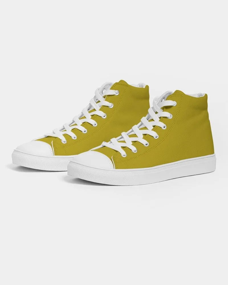 Shaded Yellow High-Top Canvas Sneakers | Men's | C0M12Y100K30