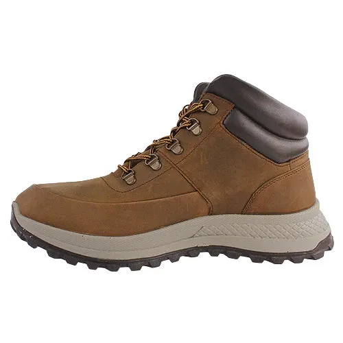 Tan Leather Waterproof Men's Boots with Laces - Dubarry Columbia