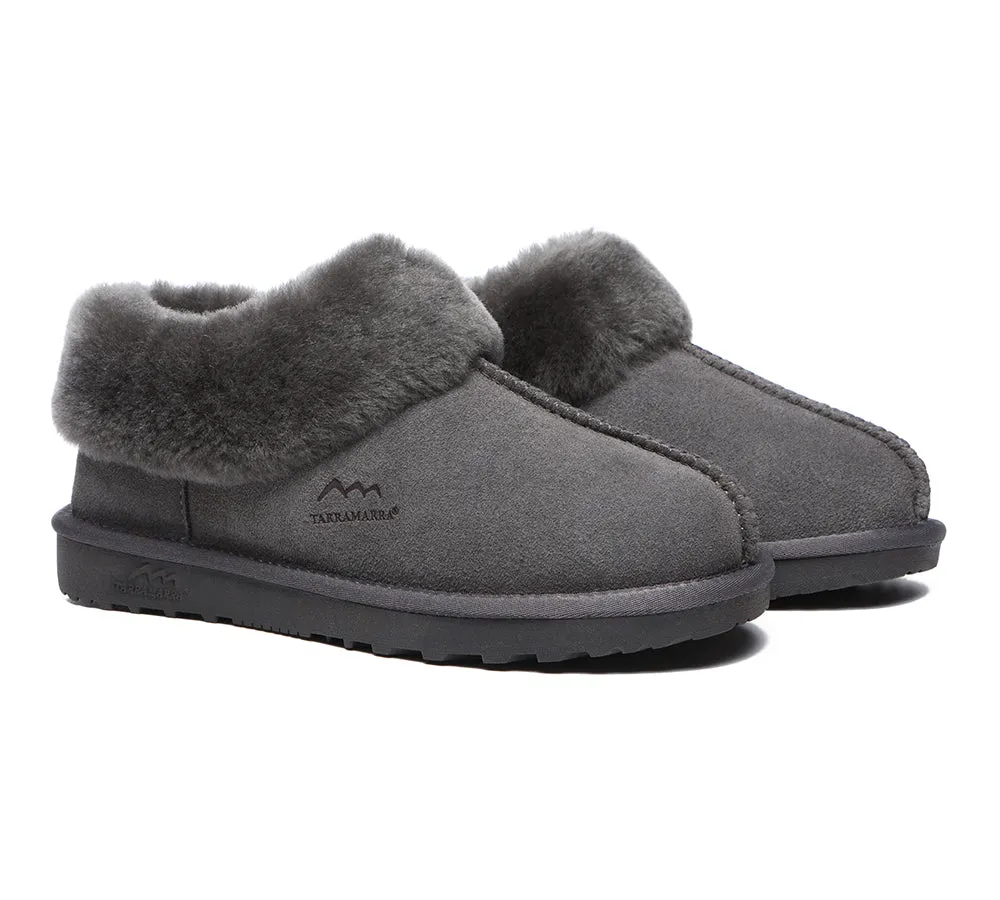 TARRAMARRA® UGG Slippers Premium Sheepskin Wool Collar Ankle Hana