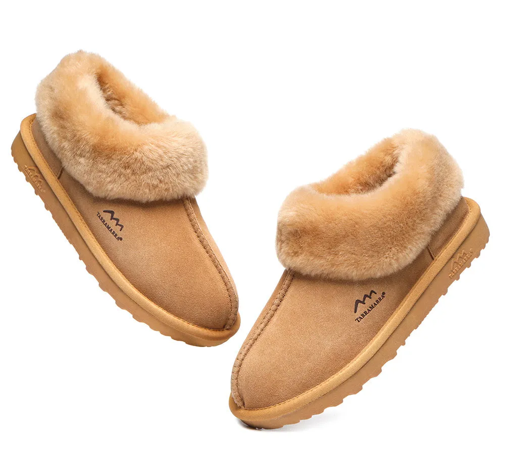 TARRAMARRA® UGG Slippers Premium Sheepskin Wool Collar Ankle Hana