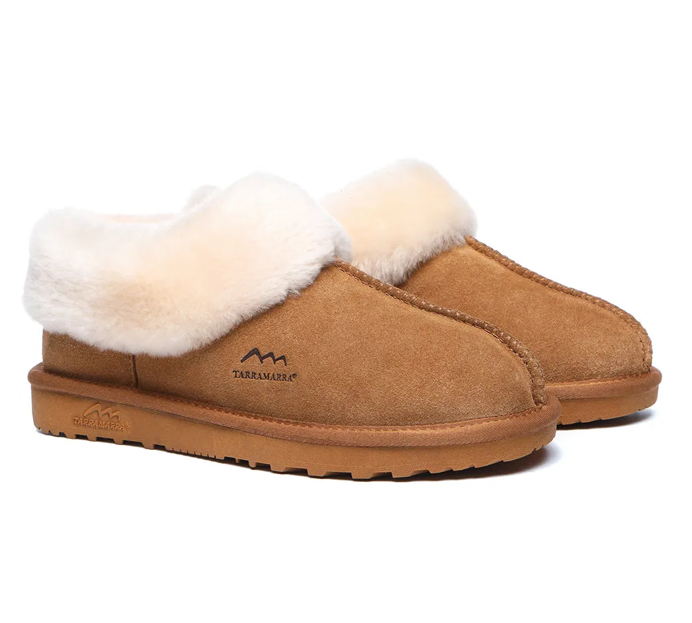 TARRAMARRA® UGG Slippers Premium Sheepskin Wool Collar Ankle Hana