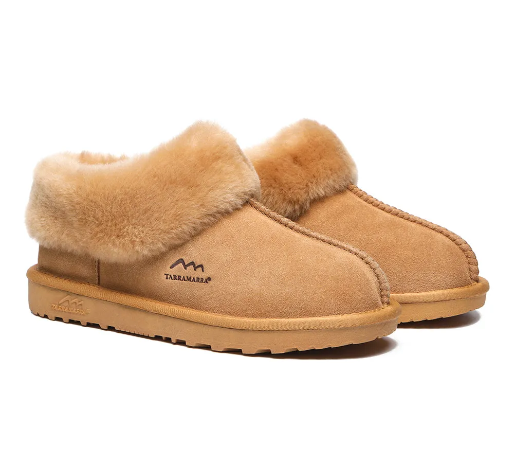 TARRAMARRA® UGG Slippers Premium Sheepskin Wool Collar Ankle Hana