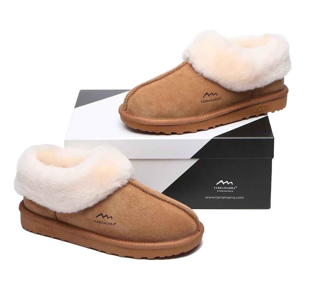 TARRAMARRA® UGG Slippers Premium Sheepskin Wool Collar Ankle Hana