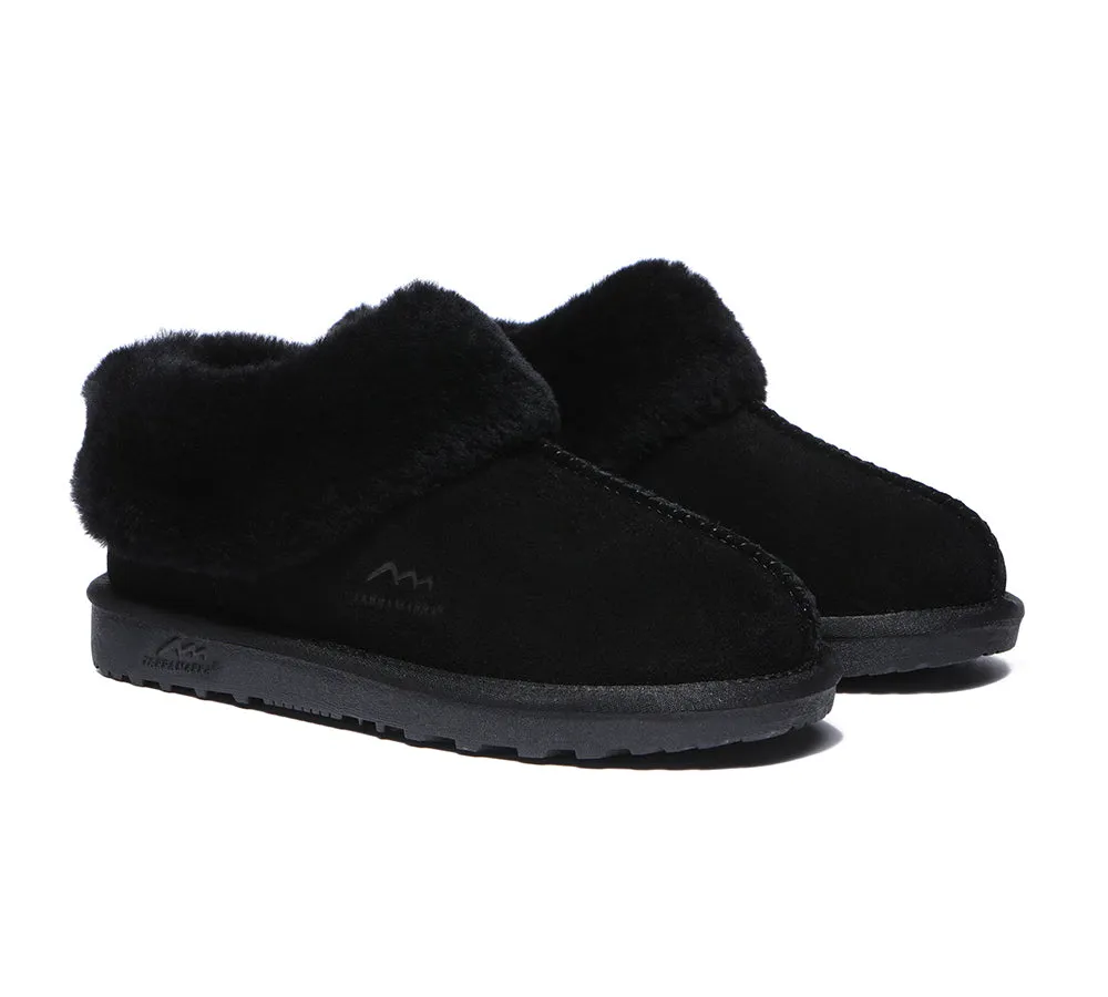 TARRAMARRA® UGG Slippers Premium Sheepskin Wool Collar Ankle Hana