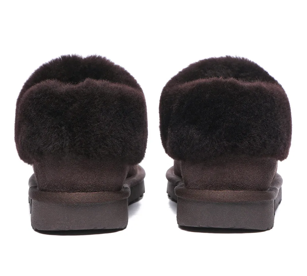 TARRAMARRA® UGG Slippers Premium Sheepskin Wool Collar Ankle Hana