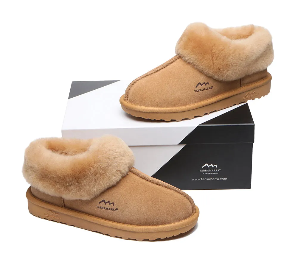 TARRAMARRA® UGG Slippers Premium Sheepskin Wool Collar Ankle Hana