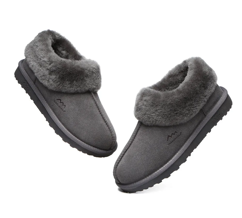 TARRAMARRA® UGG Slippers Premium Sheepskin Wool Collar Ankle Hana