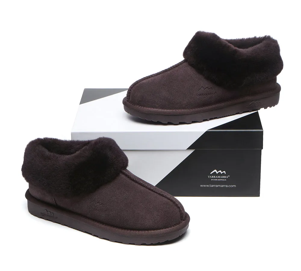 TARRAMARRA® UGG Slippers Premium Sheepskin Wool Collar Ankle Hana