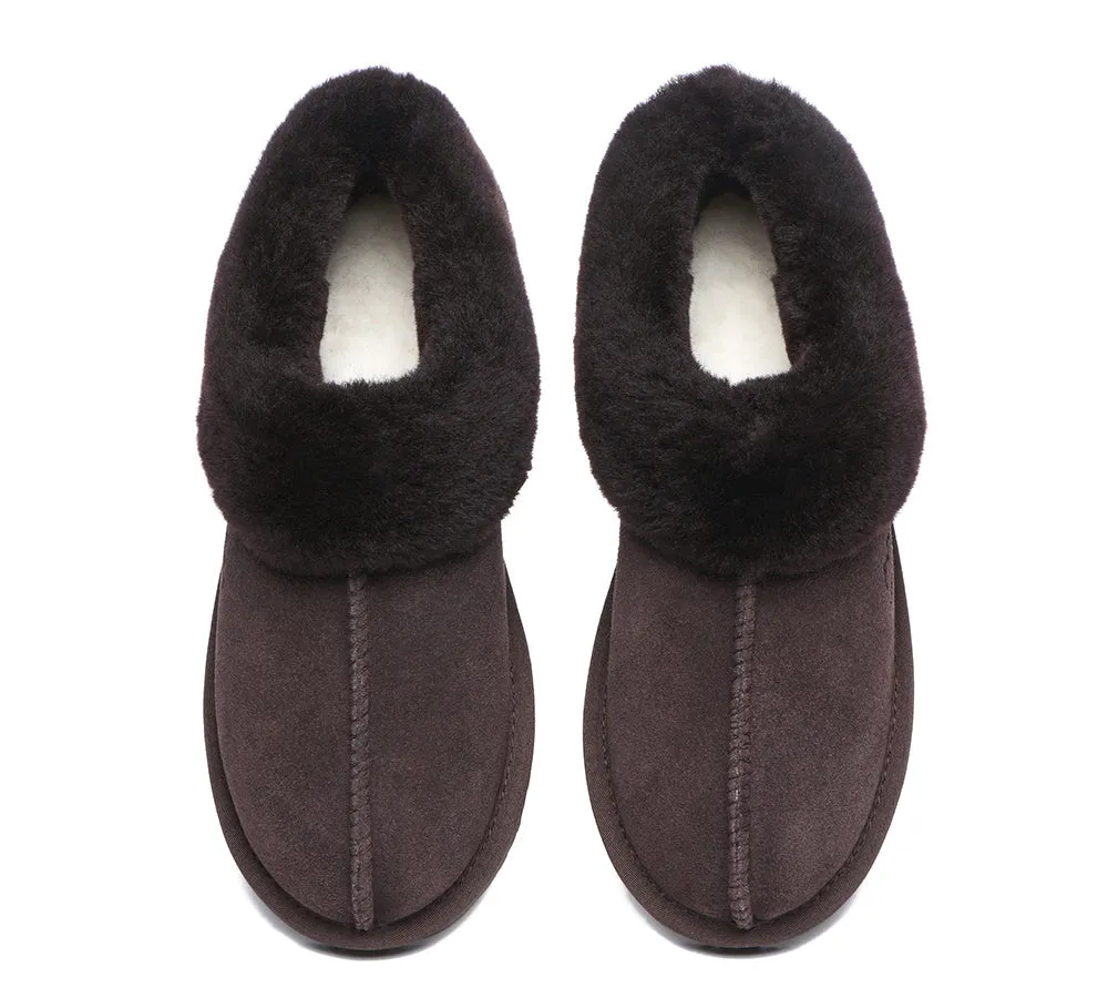 TARRAMARRA® UGG Slippers Premium Sheepskin Wool Collar Ankle Hana