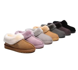 TARRAMARRA® UGG Slippers Premium Sheepskin Wool Collar Ankle Hana