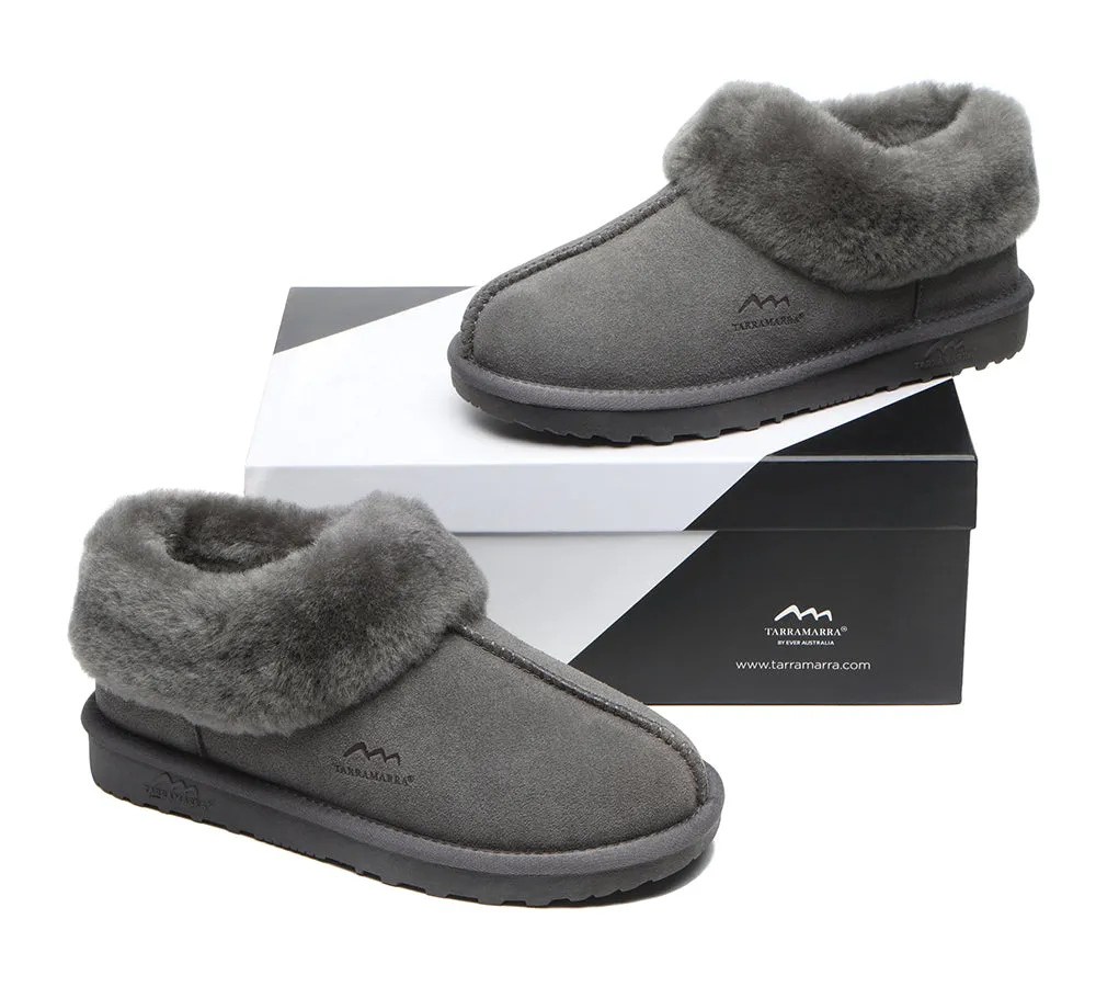 TARRAMARRA® UGG Slippers Premium Sheepskin Wool Collar Ankle Hana