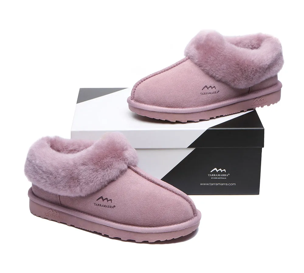 TARRAMARRA® UGG Slippers Premium Sheepskin Wool Collar Ankle Hana