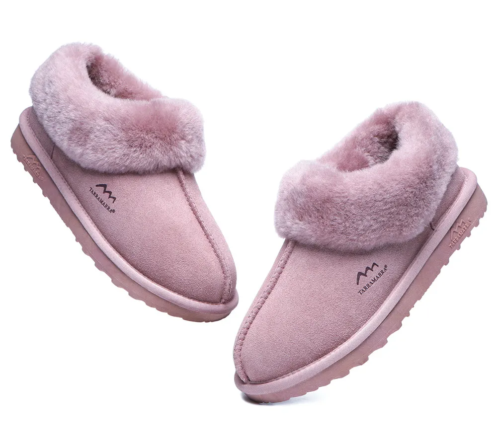 TARRAMARRA® UGG Slippers Premium Sheepskin Wool Collar Ankle Hana