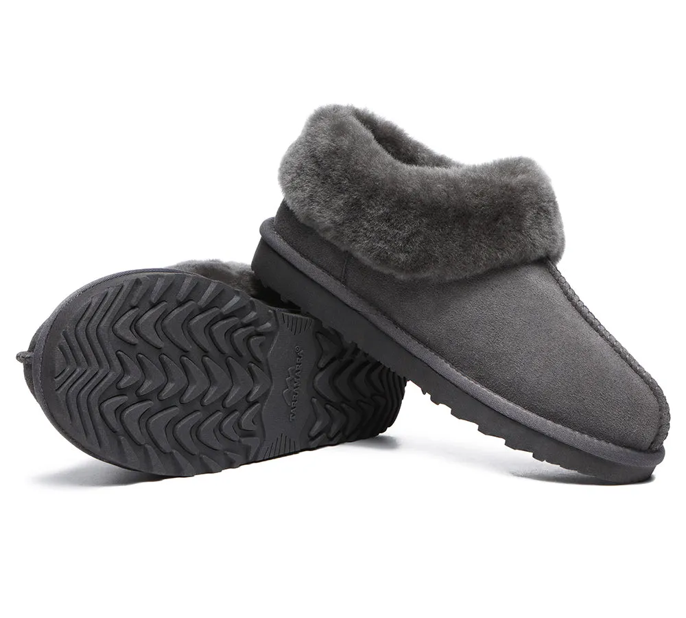 TARRAMARRA® UGG Slippers Premium Sheepskin Wool Collar Ankle Hana