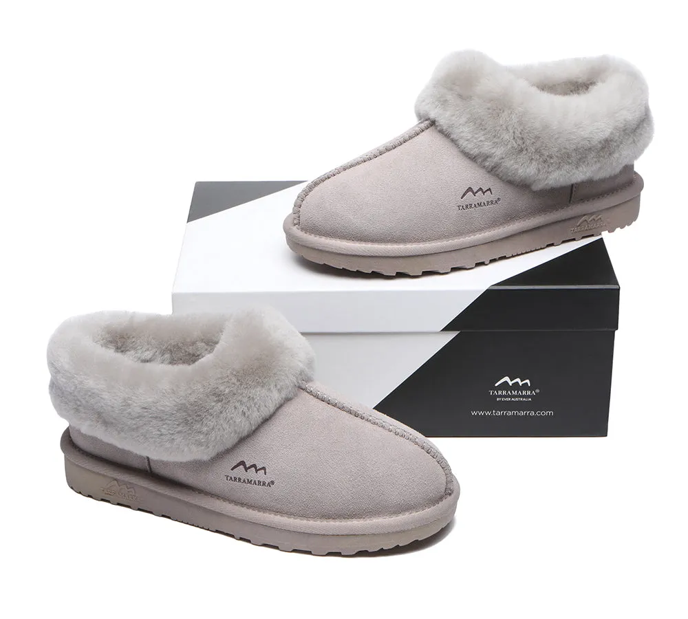 TARRAMARRA® UGG Slippers Premium Sheepskin Wool Collar Ankle Hana