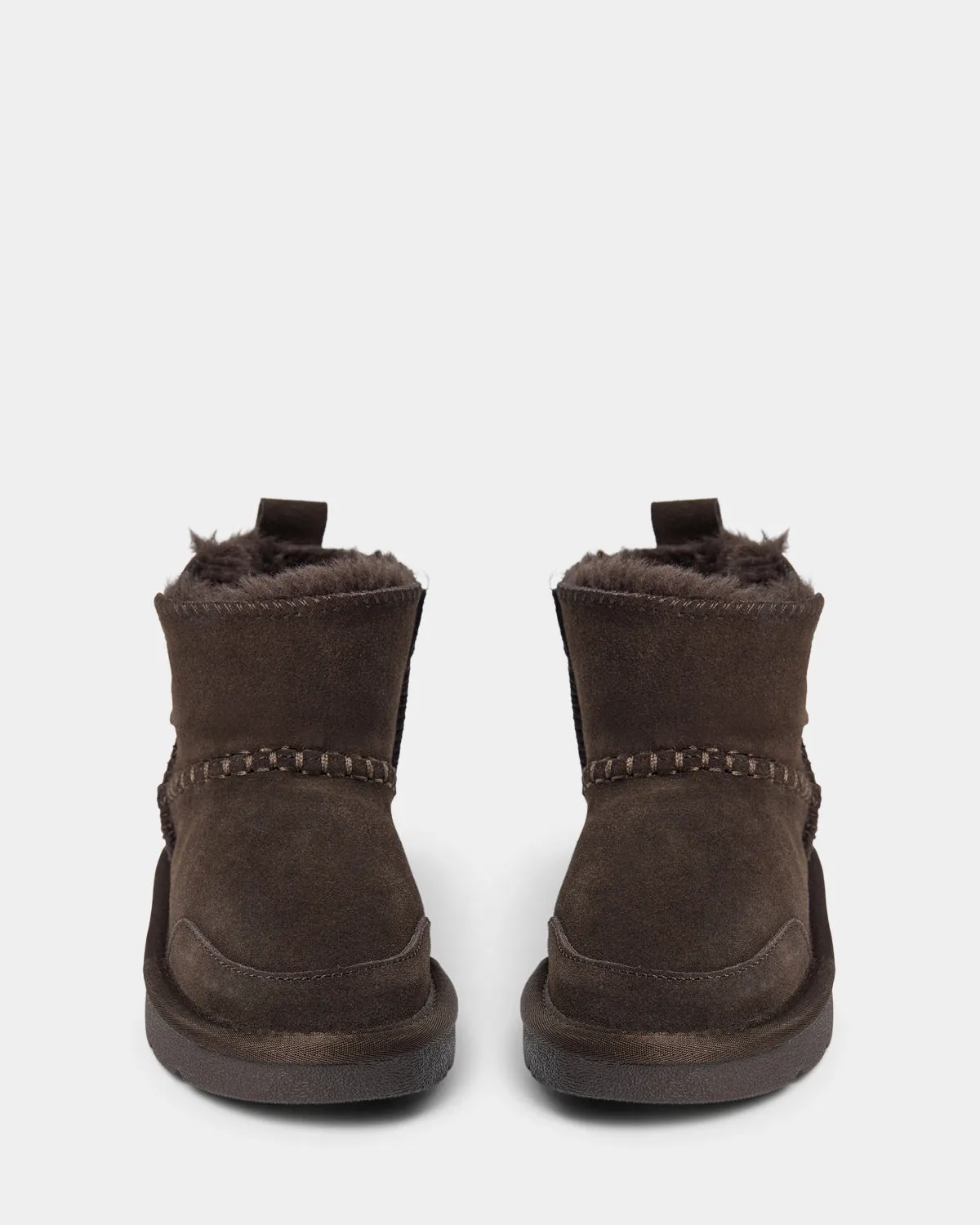 VALESK TEDDY BOOT - Dark brown