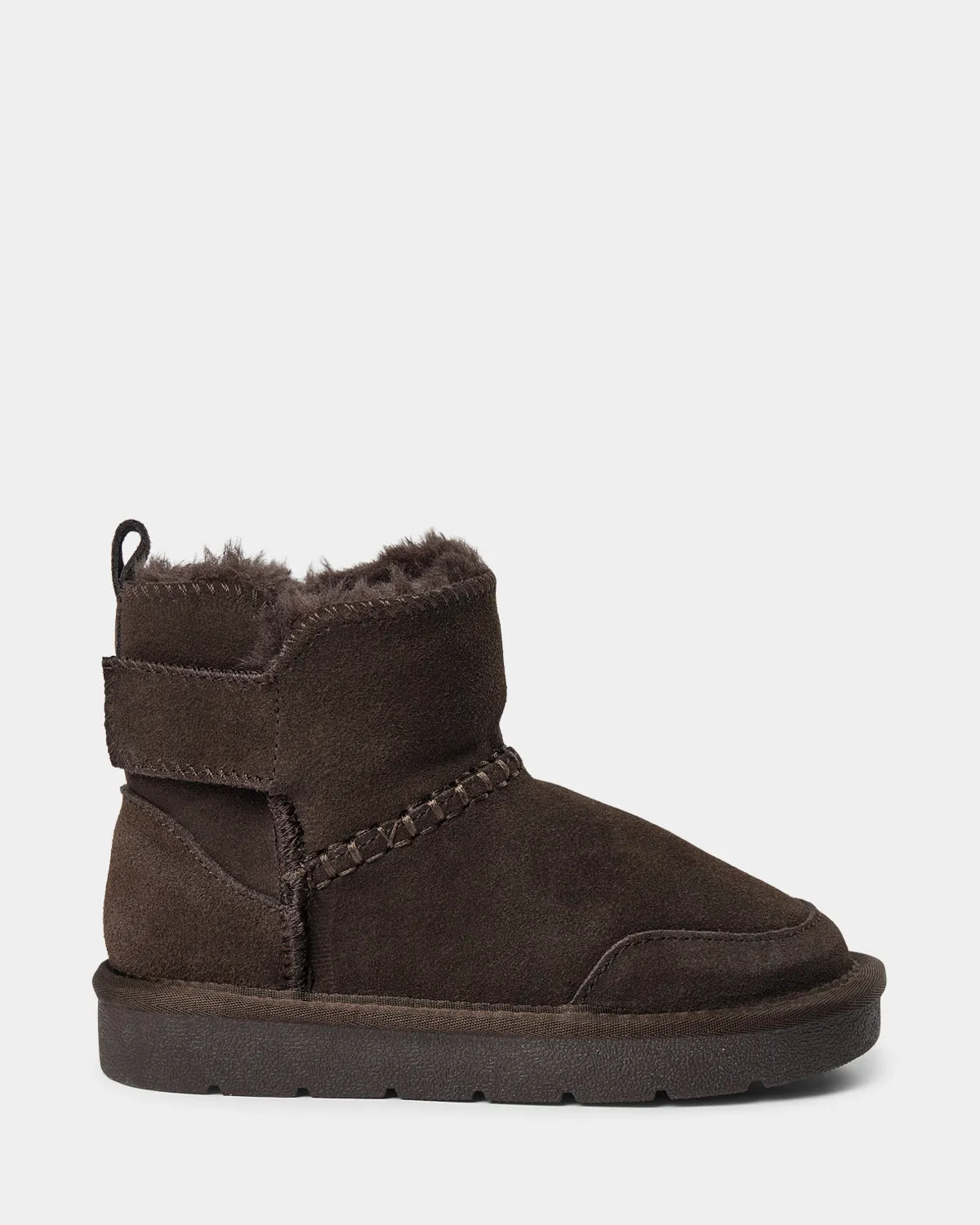 VALESK TEDDY BOOT - Dark brown