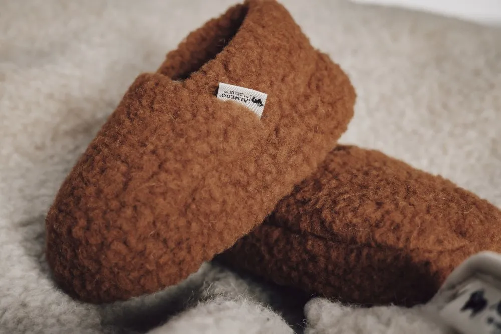 Wool Siberian Slippers - Fox